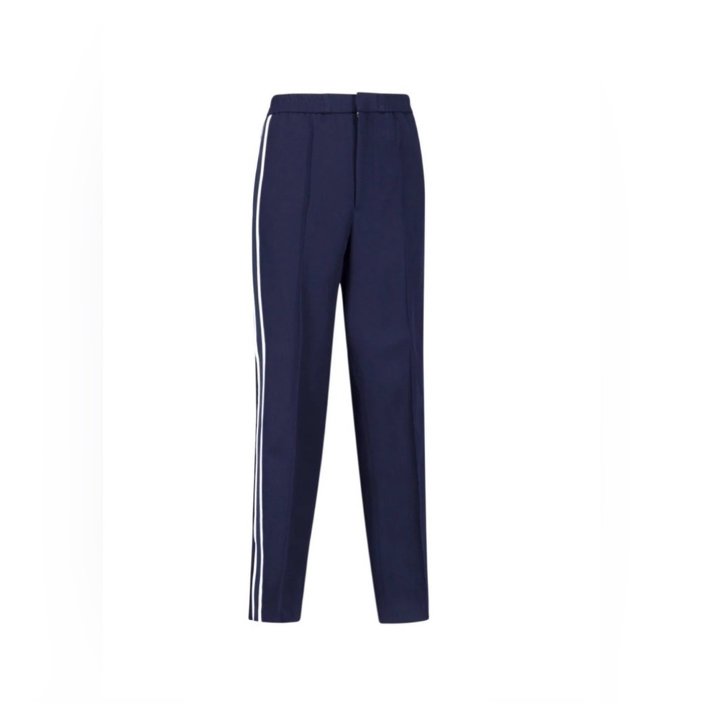 Ami Alexandre Mattiussi Navy Joggers with White Stripes